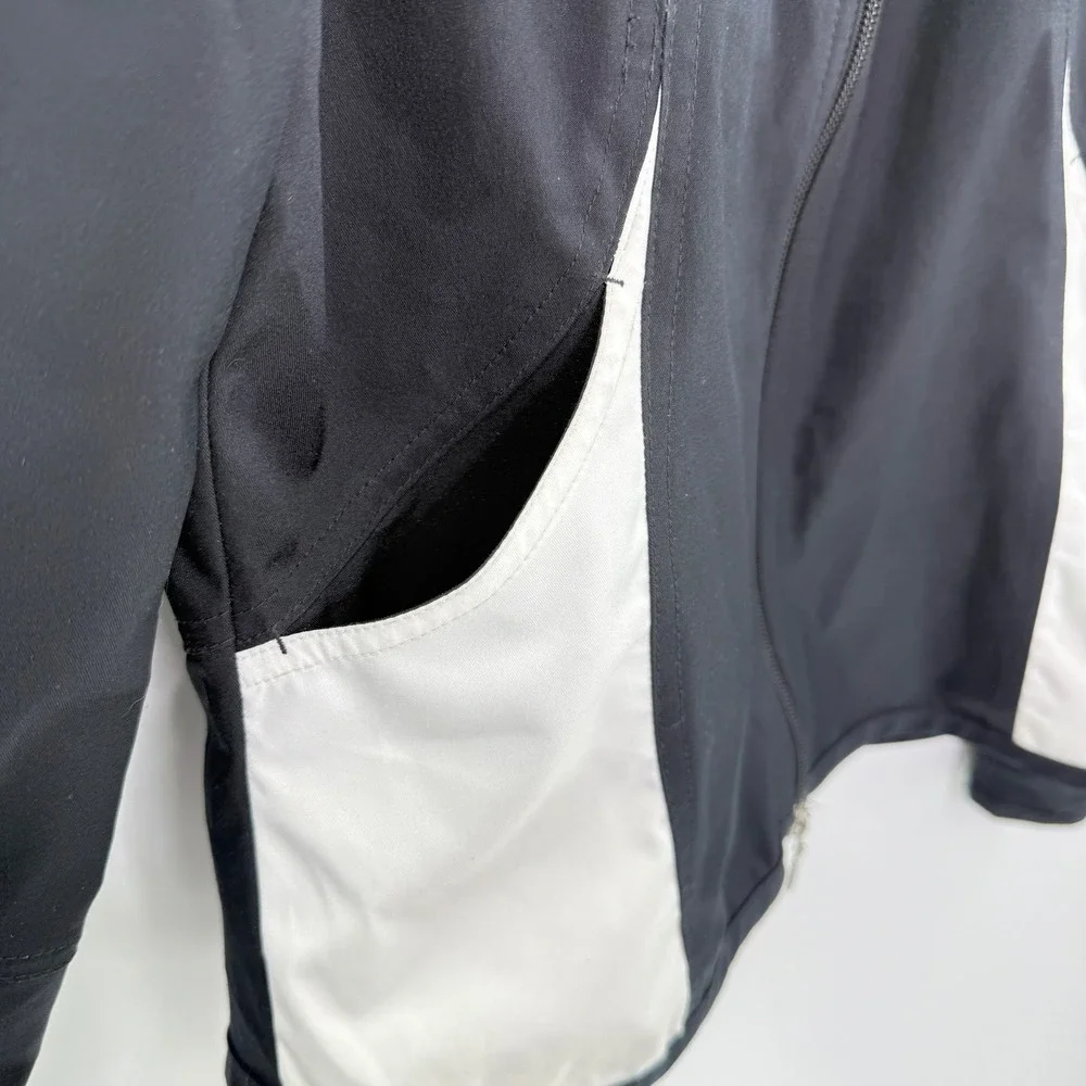 Nike Kids Girls M 8-10 Black White Athletic‎ Track Jacket Full Zip